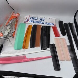 Lot 16 Vintage Unbreakable Pocket Comb Blue Pink Lifetime comb Co  Combs USA